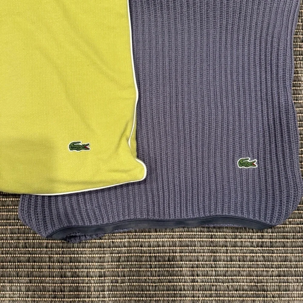 Lacoste Vibrant Yellow and Rich Purple Pillow Covers